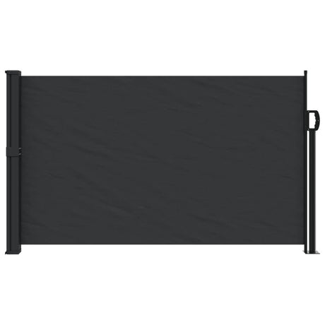 Windscherm uittrekbaar 120x500 cm zwart - AllerleiShop