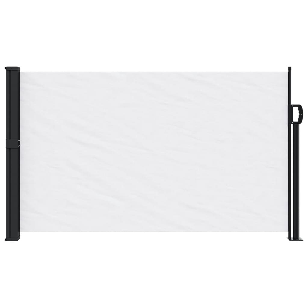 Windscherm uittrekbaar 120x500 cm wit - AllerleiShop