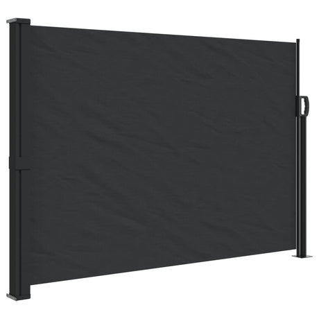 Windscherm uittrekbaar 140x500 cm zwart - AllerleiShop