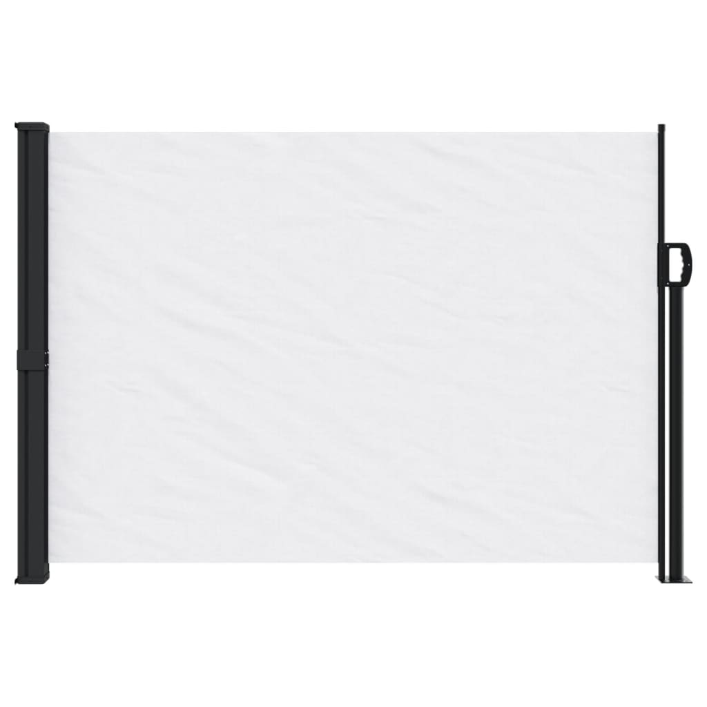 Windscherm uittrekbaar 140x500 cm wit - AllerleiShop