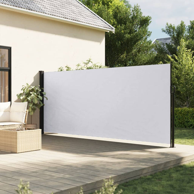 Windscherm uittrekbaar 180x500 cm wit - AllerleiShop