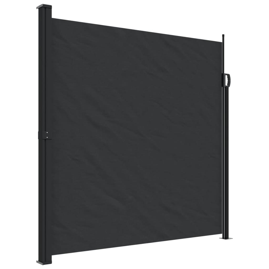 Windscherm uittrekbaar 200x500 cm zwart - AllerleiShop