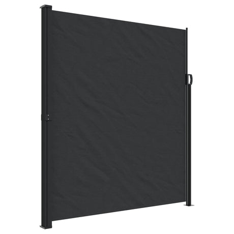 Windscherm uittrekbaar 220x500 cm zwart - AllerleiShop