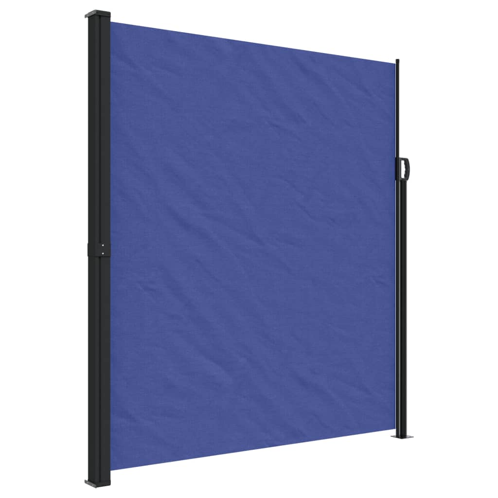 Windscherm uittrekbaar 220x500 cm blauw - AllerleiShop