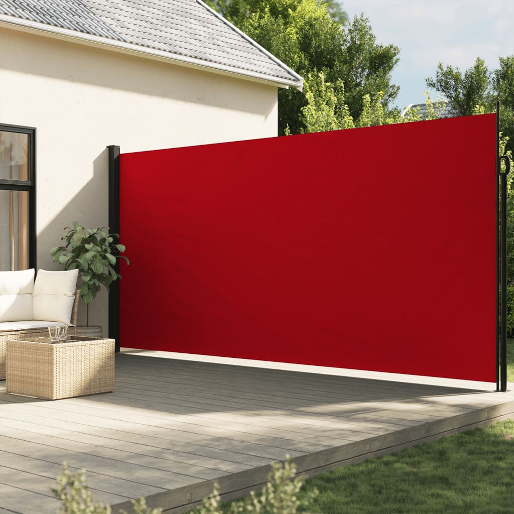 Windscherm uittrekbaar 220x500 cm rood - AllerleiShop