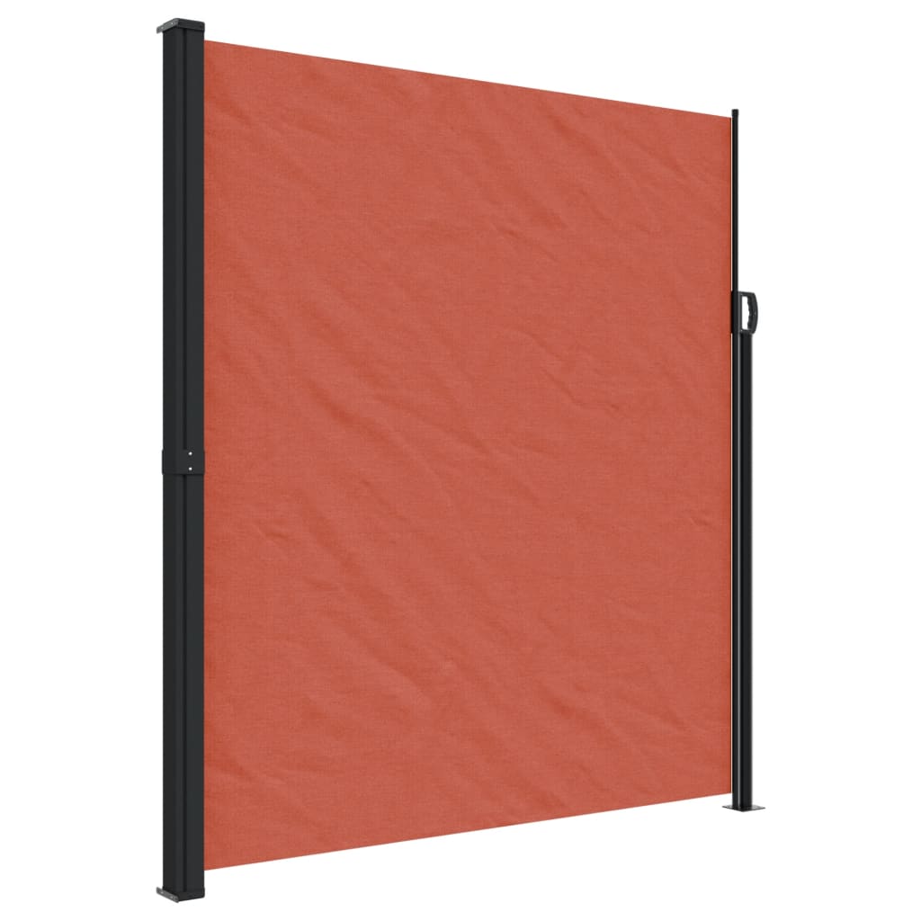 Windscherm uittrekbaar 220x500 cm terracotta - AllerleiShop