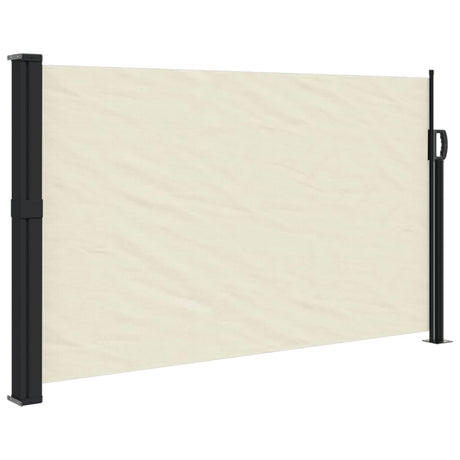 Windscherm uittrekbaar 120x600 cm crème - AllerleiShop