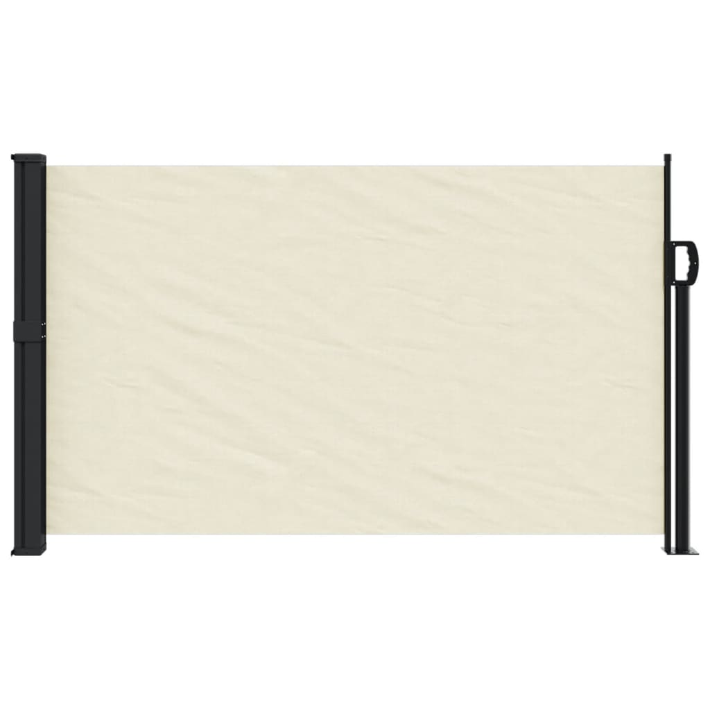 Windscherm uittrekbaar 120x600 cm crème - AllerleiShop