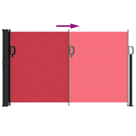 Windscherm uittrekbaar 120x600 cm rood - AllerleiShop