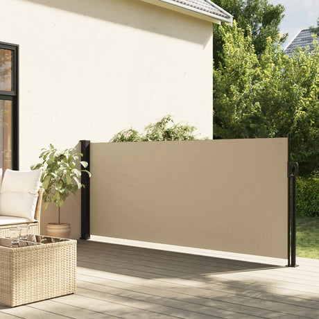 Windscherm uittrekbaar 120x600 cm beige - AllerleiShop