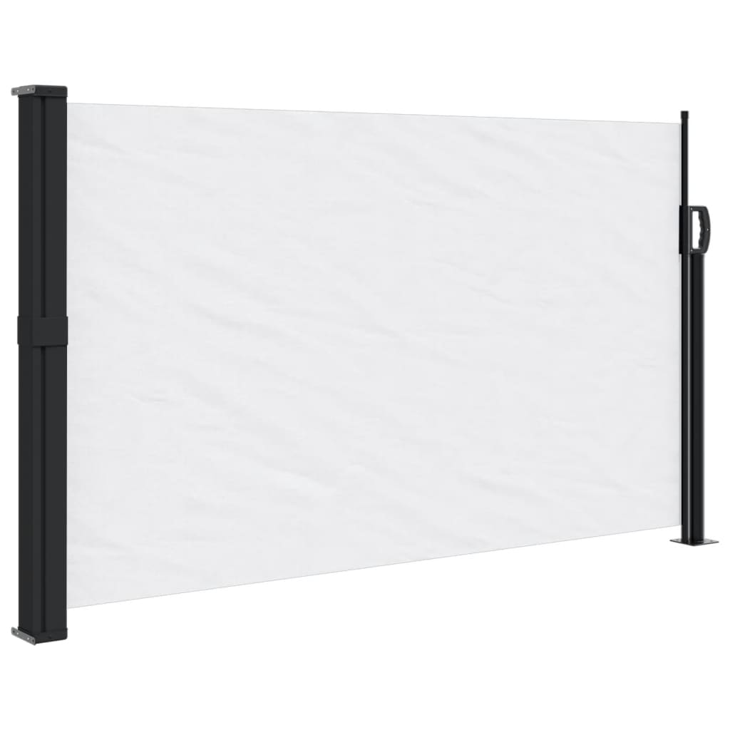 Windscherm uittrekbaar 120x600 cm wit - AllerleiShop