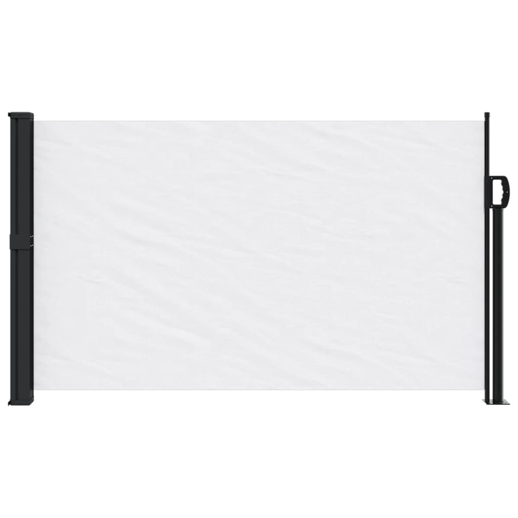 Windscherm uittrekbaar 120x600 cm wit - AllerleiShop