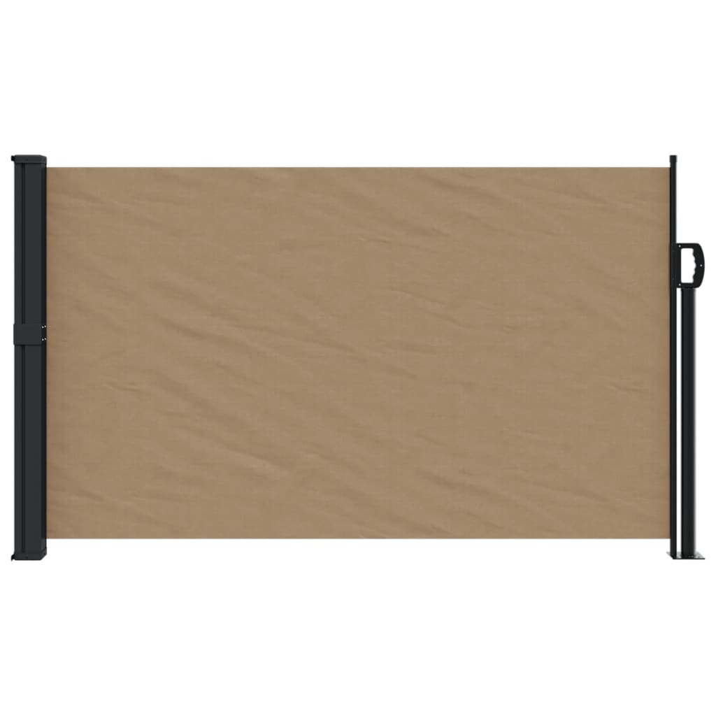 Windscherm uittrekbaar 120x600 cm taupe - AllerleiShop