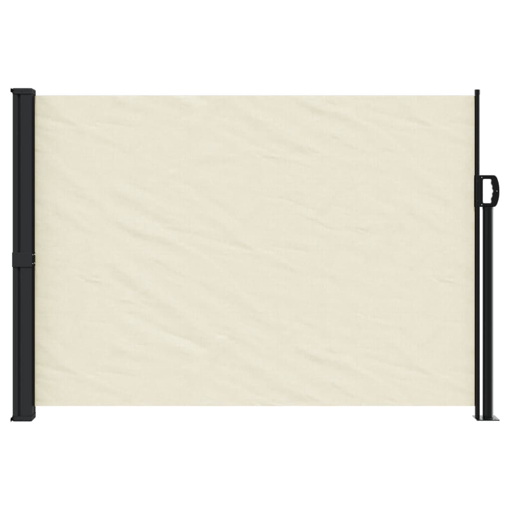 Windscherm uittrekbaar 140x600 cm crème - AllerleiShop