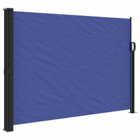 Windscherm uittrekbaar 140x600 cm blauw - AllerleiShop