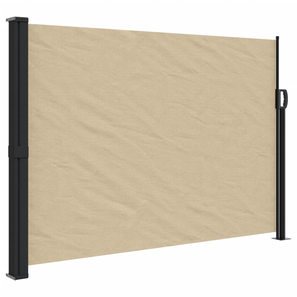 Windscherm uittrekbaar 140x600 cm beige - AllerleiShop