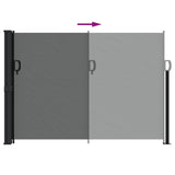 Windscherm uittrekbaar 140x600 cm antraciet - AllerleiShop