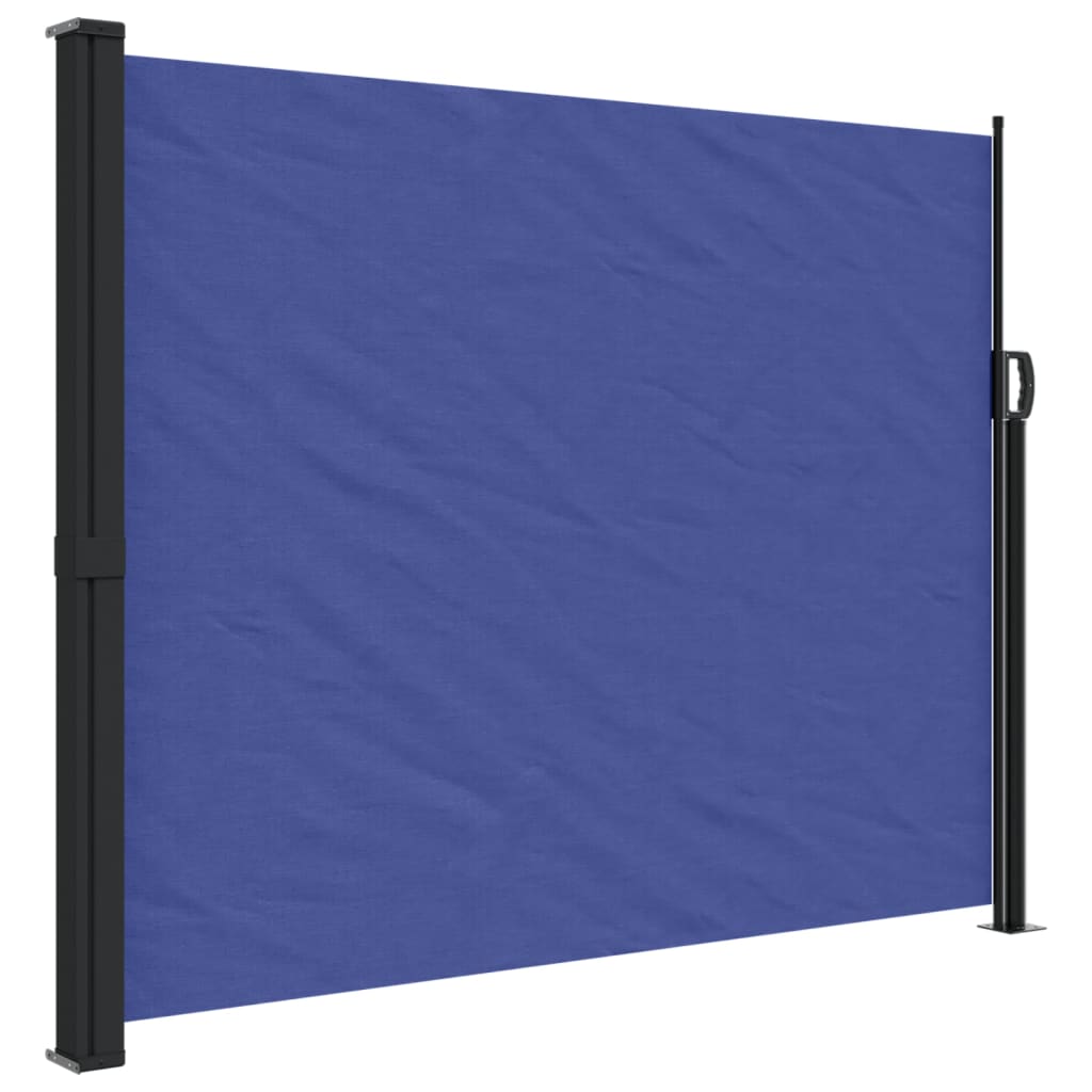 Windscherm uittrekbaar 160x600 cm blauw - AllerleiShop