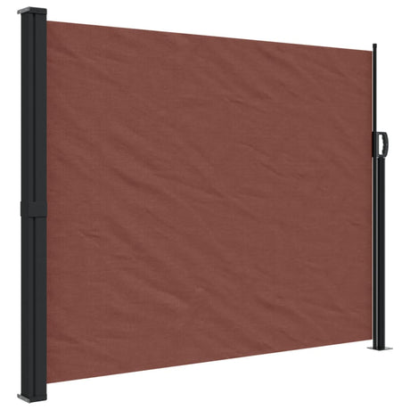 Windscherm uittrekbaar 160x600 cm bruin - AllerleiShop