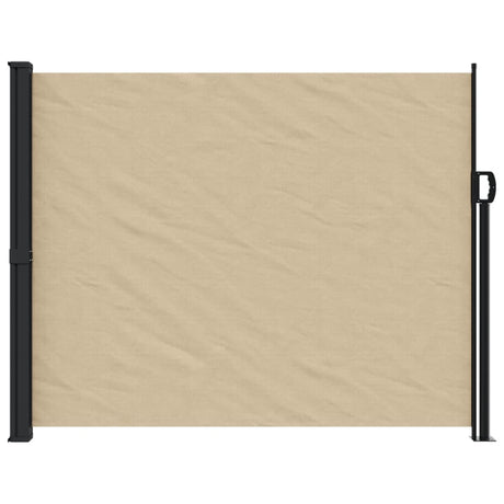 Windscherm uittrekbaar 160x600 cm beige - AllerleiShop