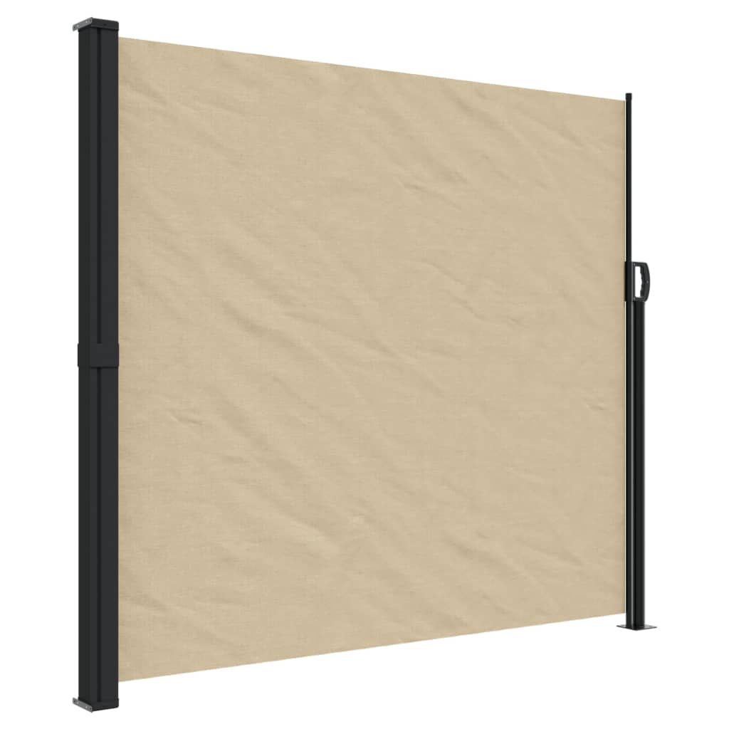 Windscherm uittrekbaar 180x600 cm beige - AllerleiShop