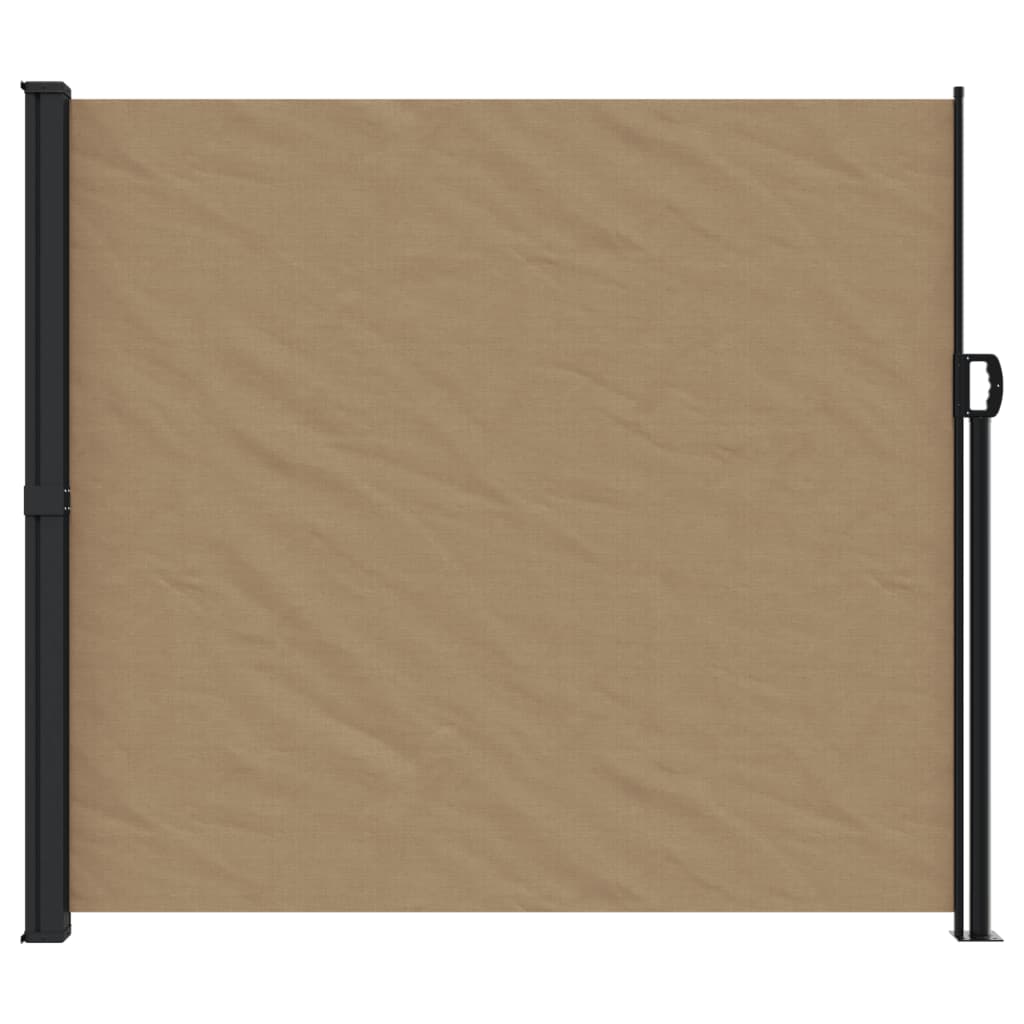 Windscherm uittrekbaar 180x600 cm taupe - AllerleiShop