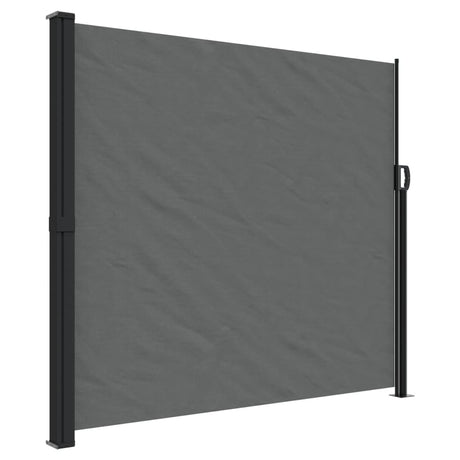 Windscherm uittrekbaar 180x600 cm antracietkleurig - AllerleiShop