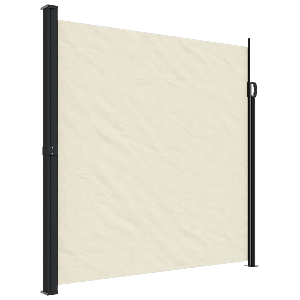 Windscherm uittrekbaar 200x600 cm crèmekleurig - AllerleiShop