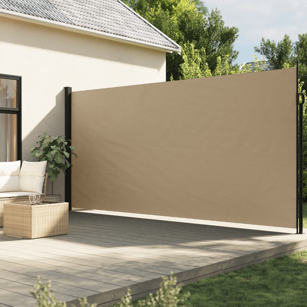 Windscherm uittrekbaar 200x600 cm beige - AllerleiShop