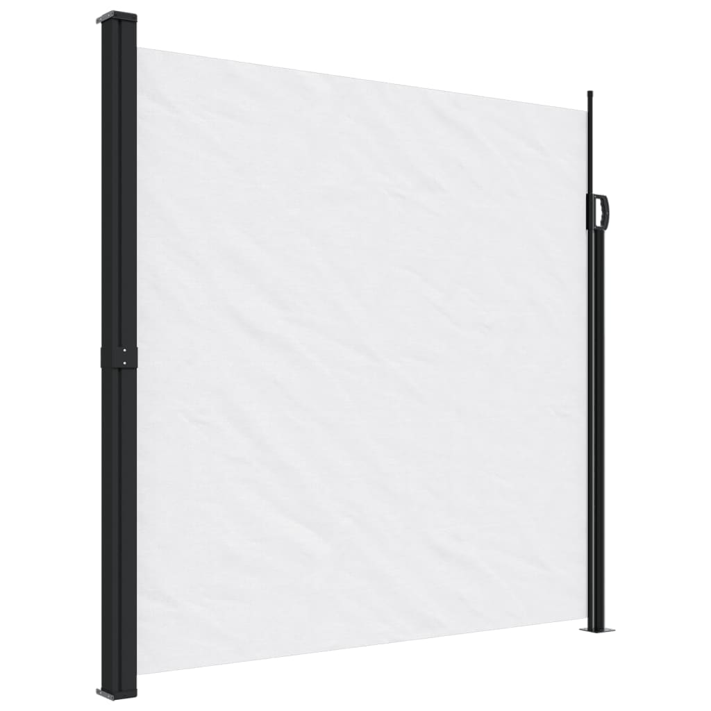 Windscherm uittrekbaar 200x600 cm wit - AllerleiShop