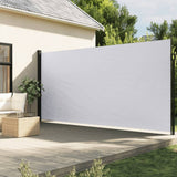 Windscherm uittrekbaar 200x600 cm wit - AllerleiShop