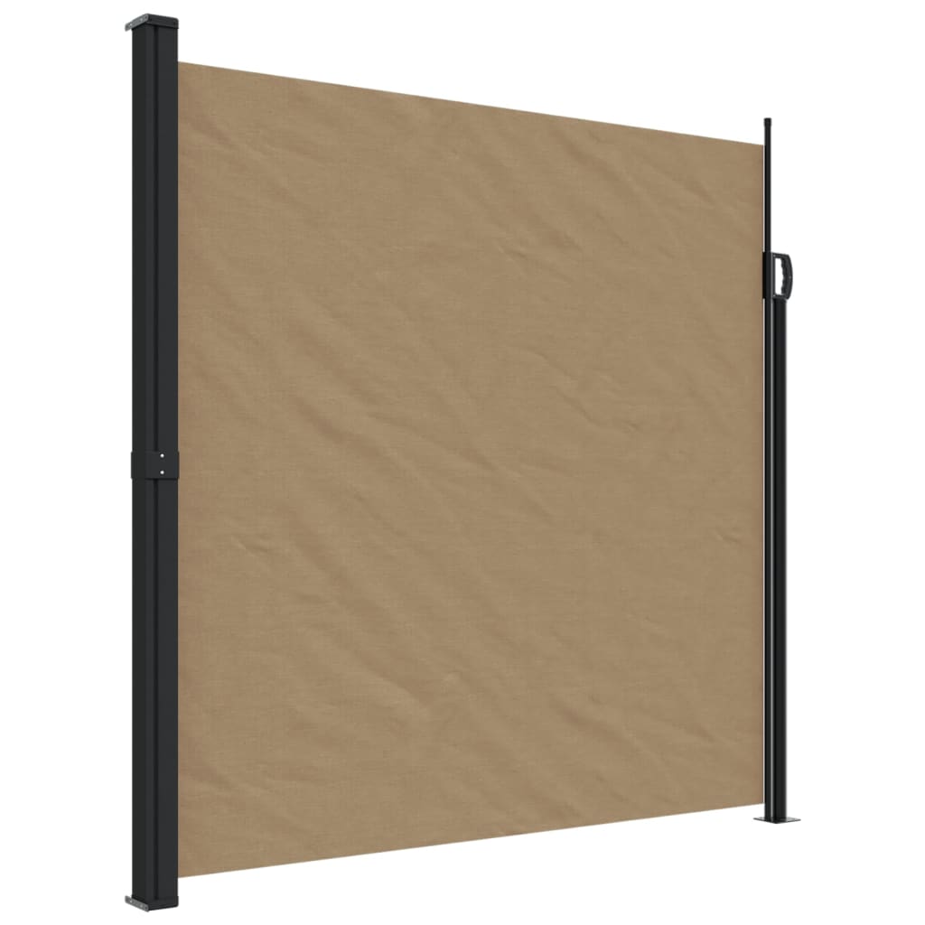 Windscherm uittrekbaar 200x600 cm taupe - AllerleiShop