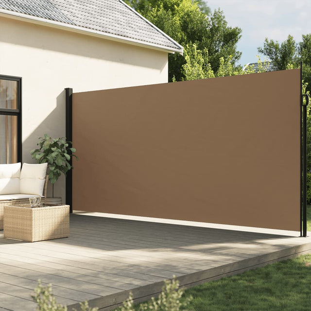 Windscherm uittrekbaar 200x600 cm taupe - AllerleiShop