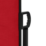 Windscherm uittrekbaar 220x600 cm rood - AllerleiShop