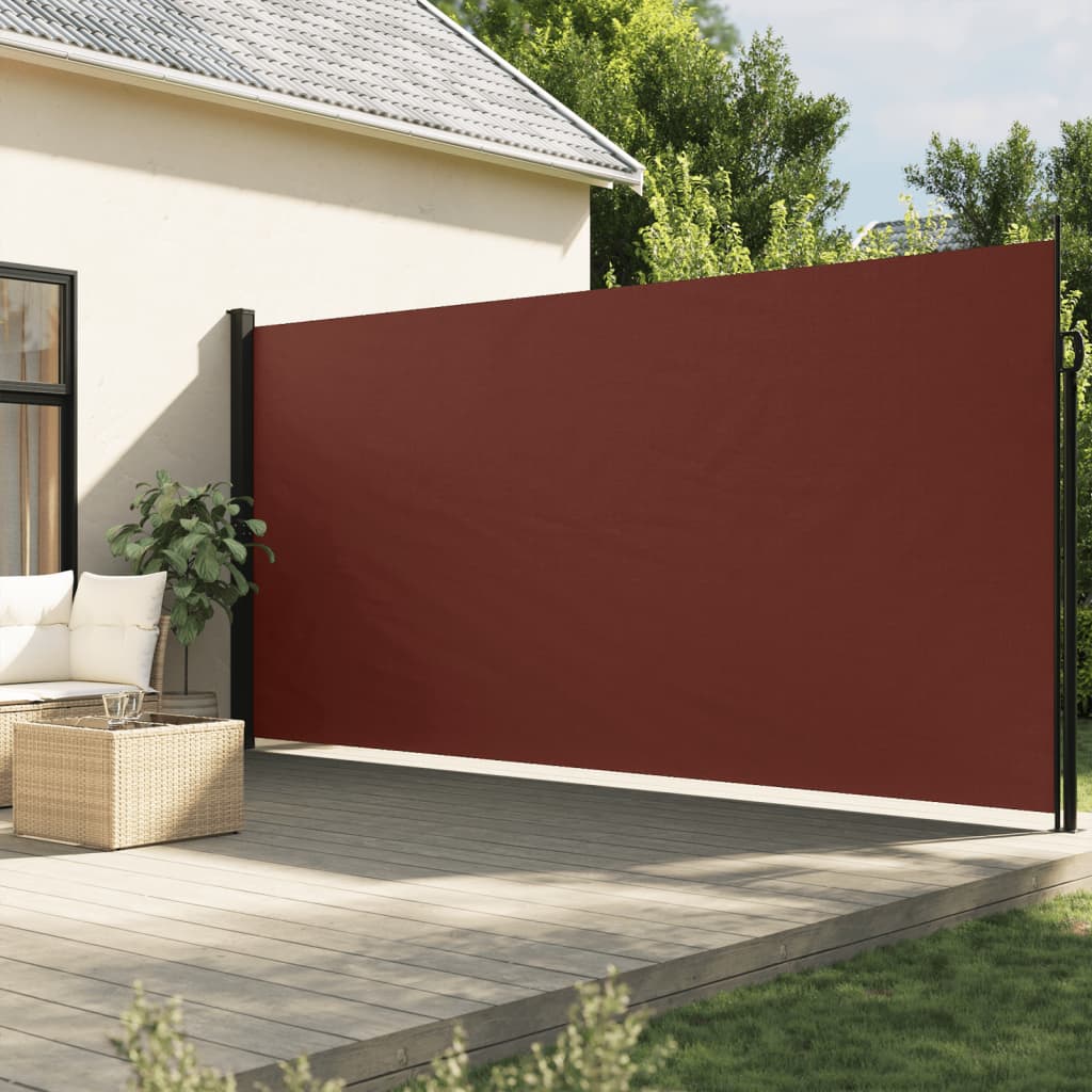 Windscherm uittrekbaar 220x600 cm bruin - AllerleiShop