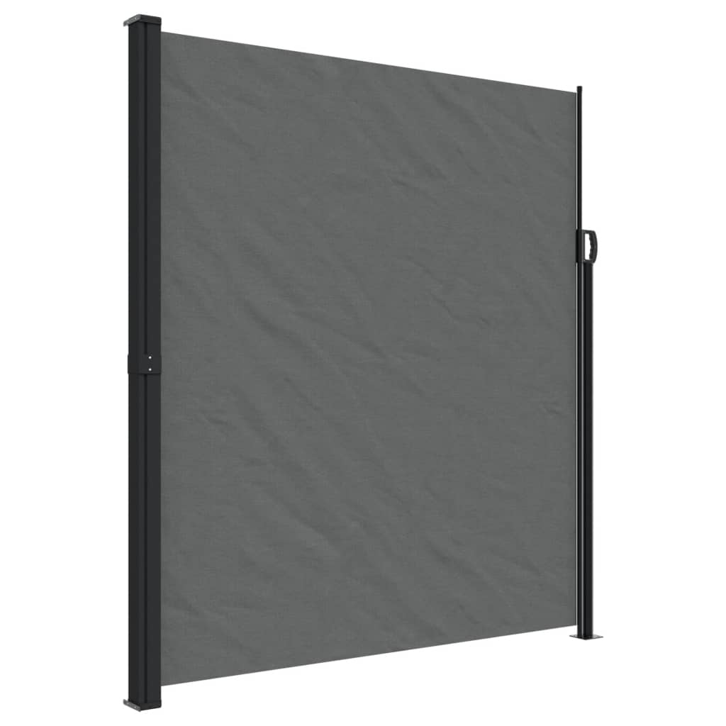 Windscherm uittrekbaar 220x600 cm antracietkleurig - AllerleiShop