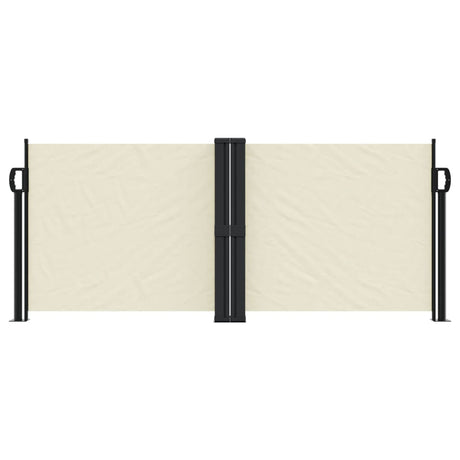 Windscherm uittrekbaar 100x600 cm crème - AllerleiShop