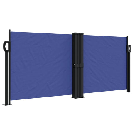 Windscherm uittrekbaar 100x600 cm blauw - AllerleiShop