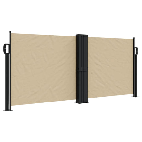 Windscherm uittrekbaar 100x600 cm beige - AllerleiShop