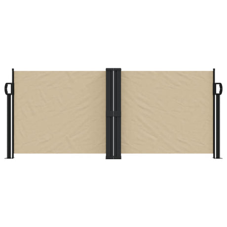 Windscherm uittrekbaar 100x600 cm beige - AllerleiShop