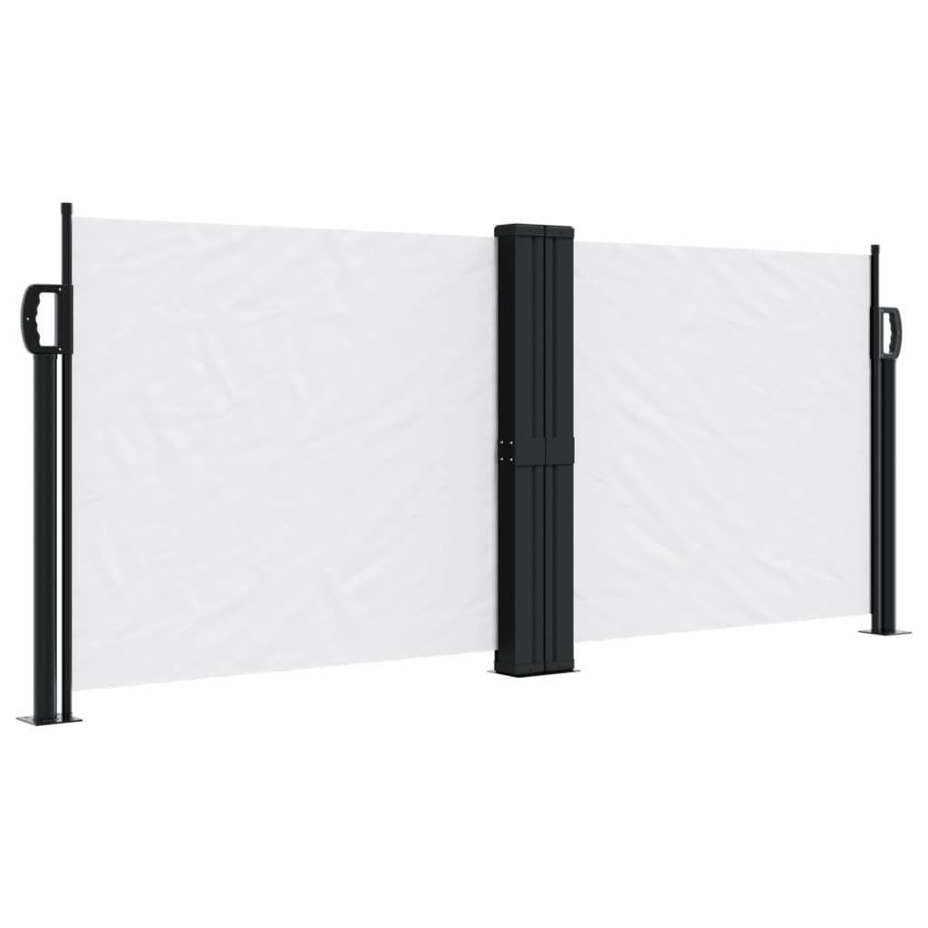 Windscherm uittrekbaar 100x600 cm wit - AllerleiShop