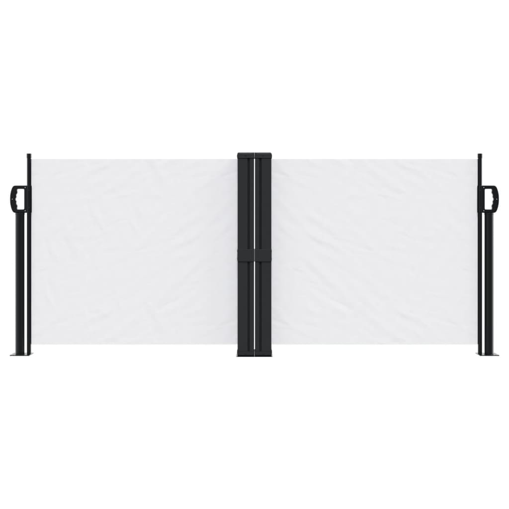 Windscherm uittrekbaar 100x600 cm wit - AllerleiShop