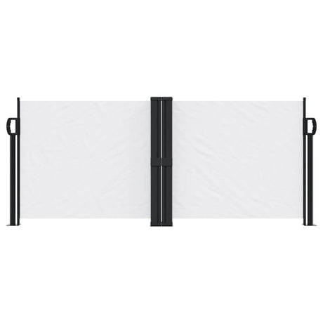 Windscherm uittrekbaar 100x600 cm wit - AllerleiShop