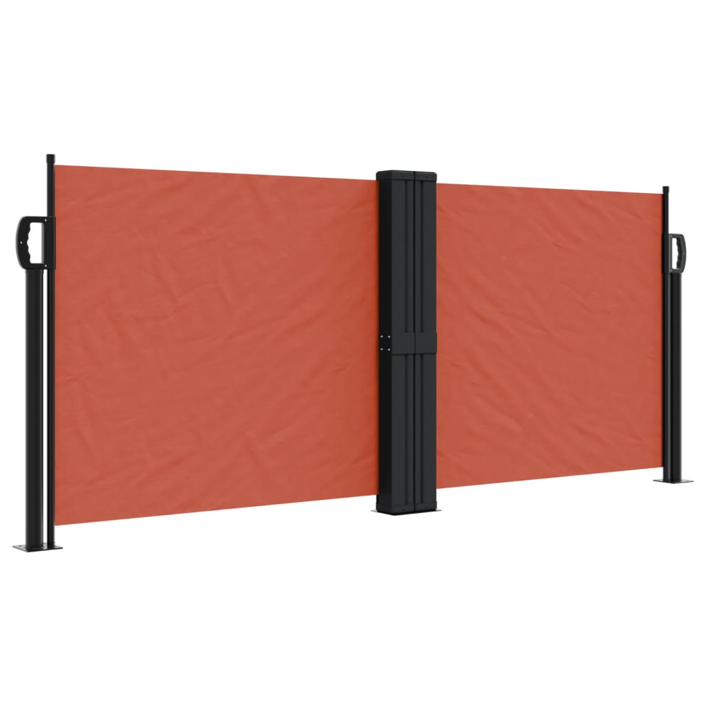 Windscherm uittrekbaar 100x600 cm terracottakleurig - AllerleiShop