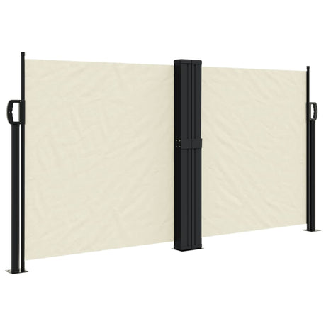 Windscherm uittrekbaar 120x600 cm crème - AllerleiShop