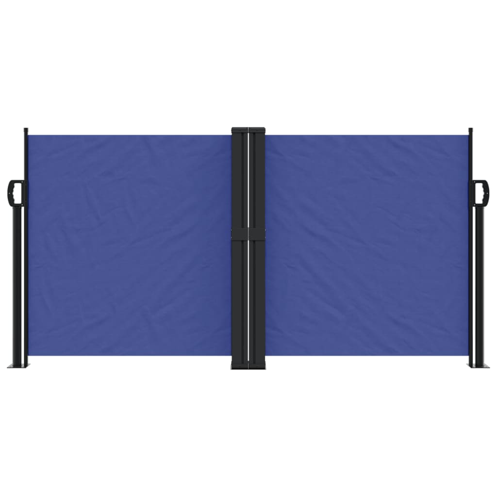 Windscherm uittrekbaar 120x600 cm blauw - AllerleiShop