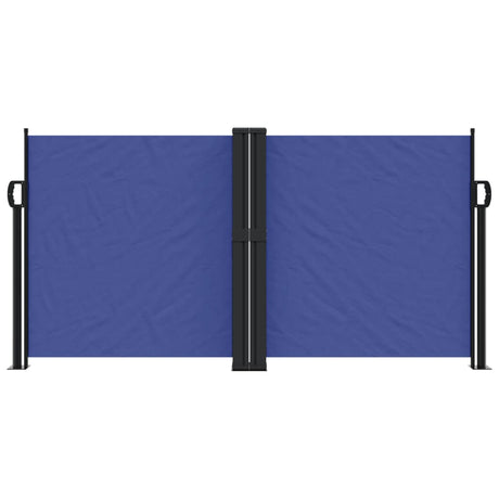 Windscherm uittrekbaar 120x600 cm blauw - AllerleiShop