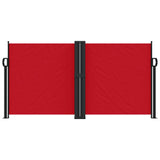 Windscherm uittrekbaar 120x600 cm rood - AllerleiShop