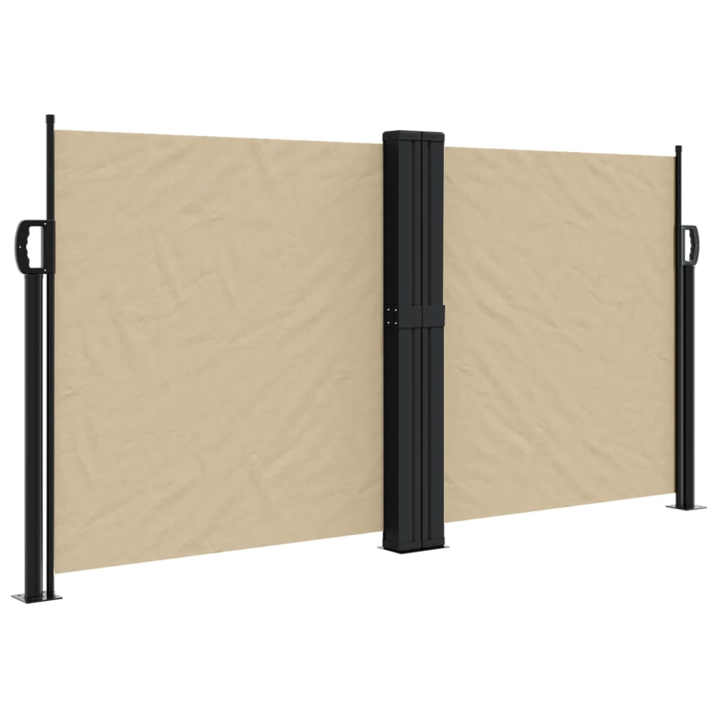 Windscherm uittrekbaar 120x600 cm beige - AllerleiShop