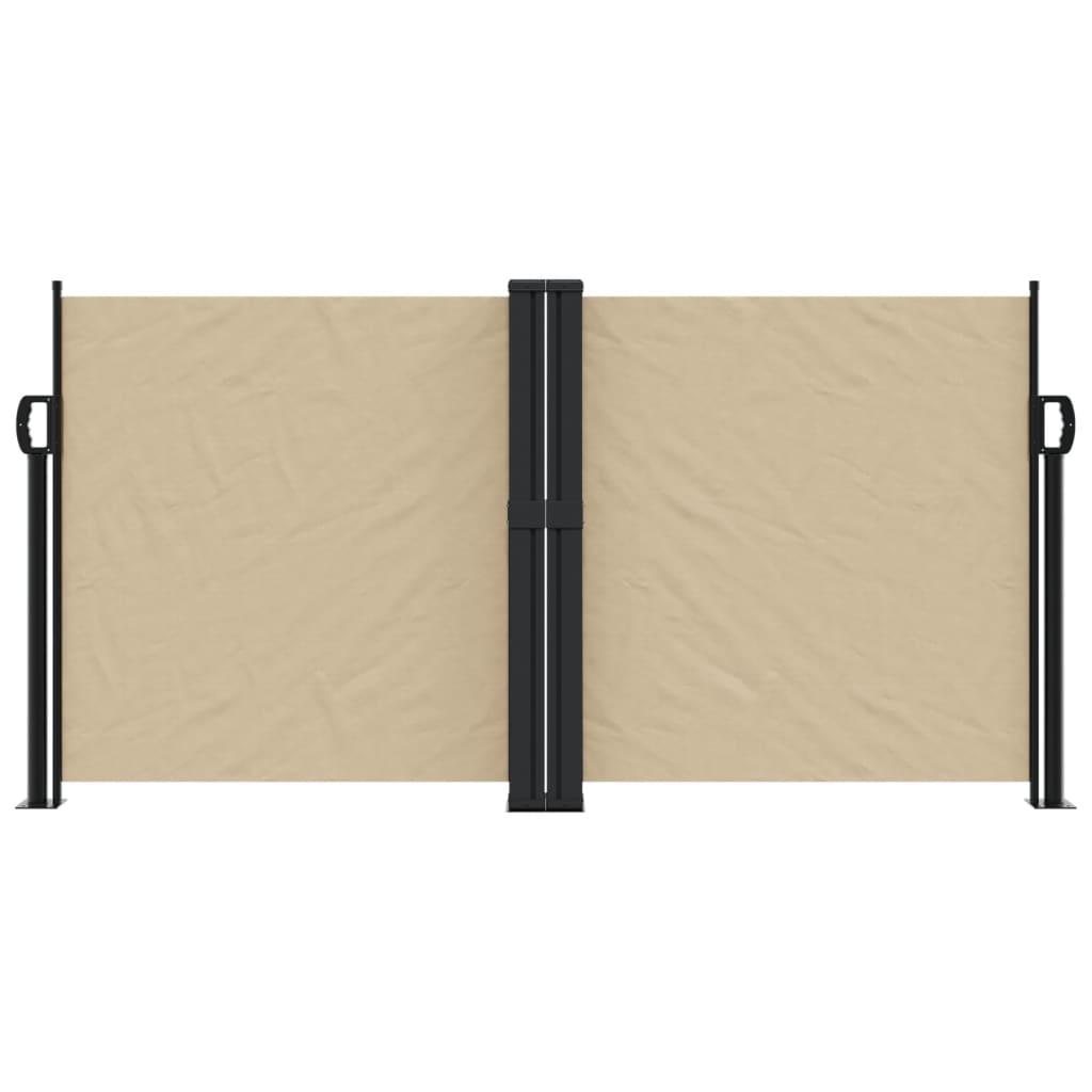 Windscherm uittrekbaar 120x600 cm beige - AllerleiShop